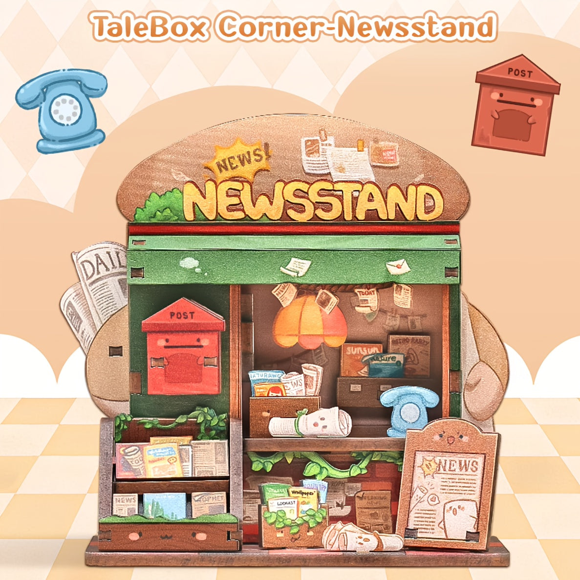 DIY Handcrafts decor-Newsstand